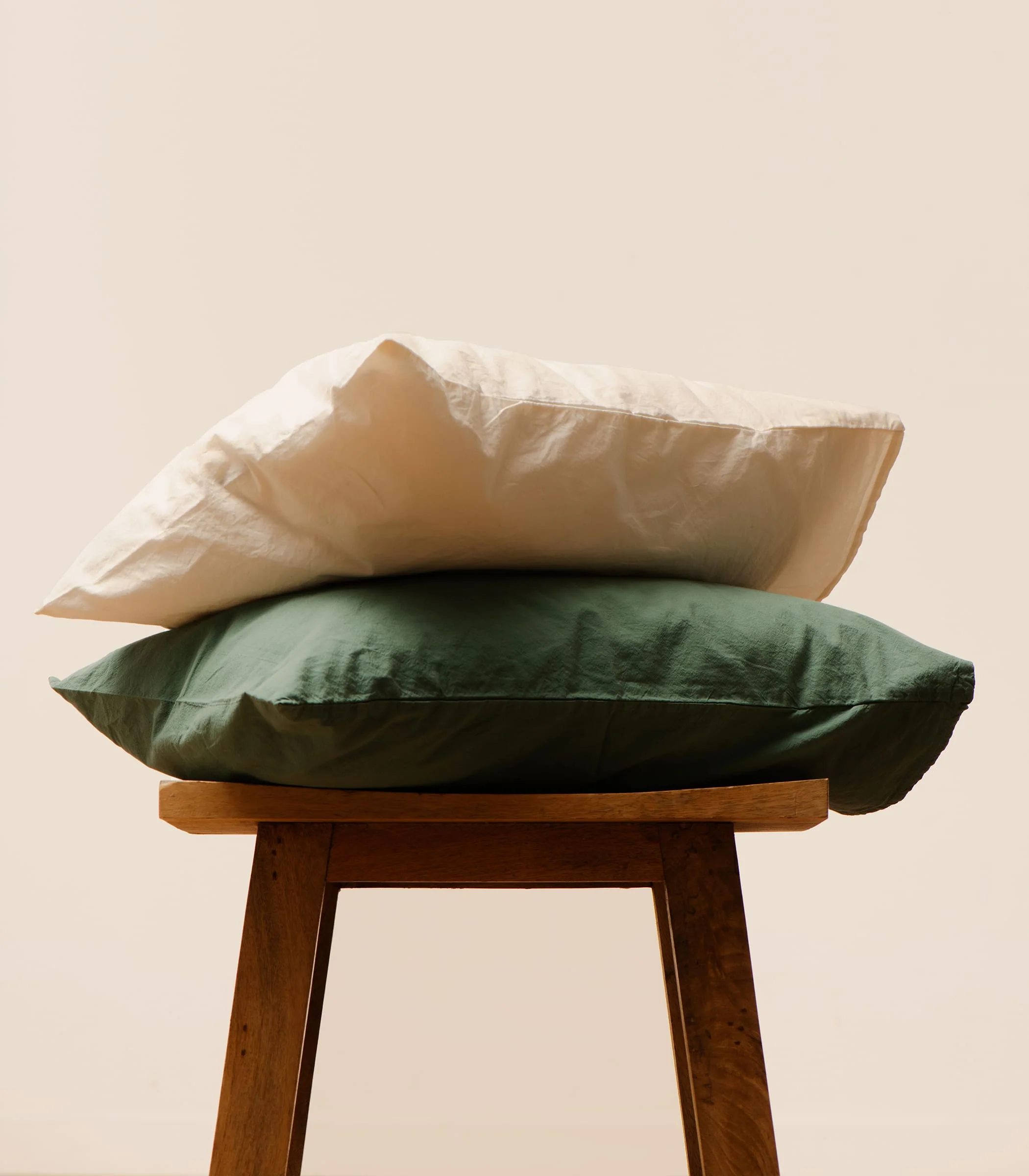 Housse de couette percale de coton bio - Beige Ivoire - Image 3