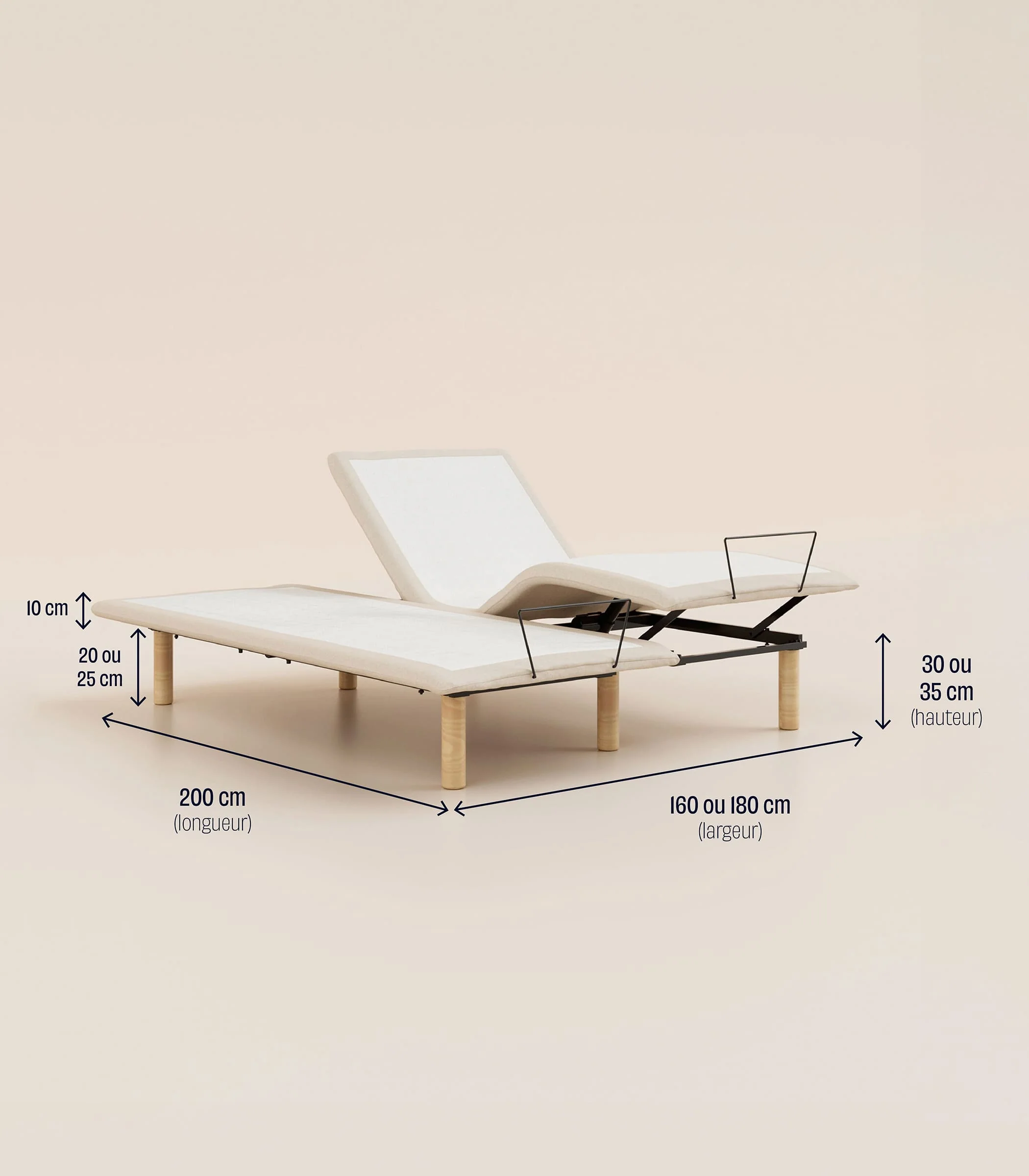 Sommier électrique - Beige - Image 7